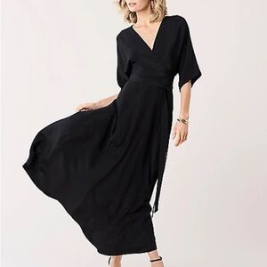 Diane Von Furstenberg Eloise Black Maxi Dress